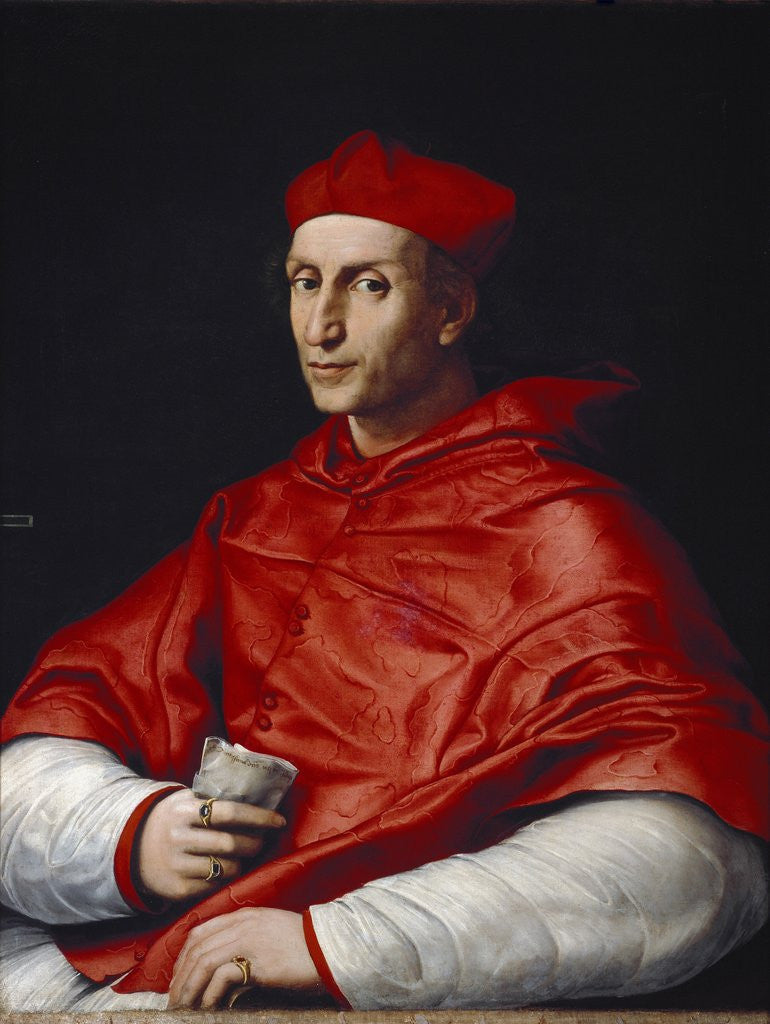 Detail of Portrait of Cardinal Bibbiena by Raphael