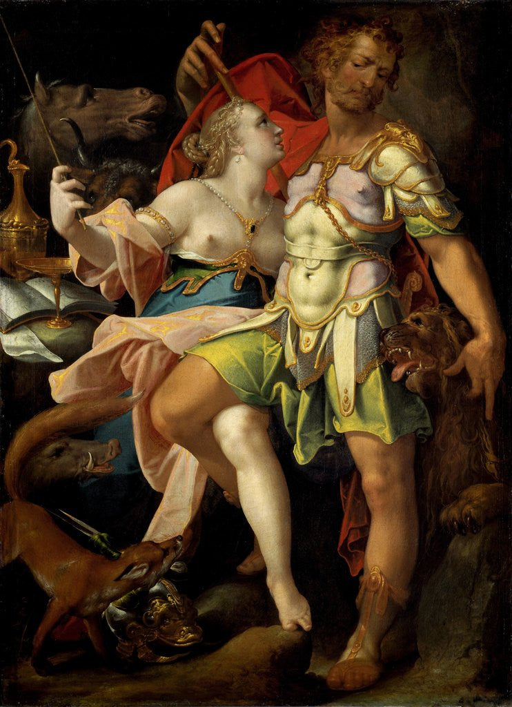 Detail of Ulysses and Circe by Bartholomaeus Spranger