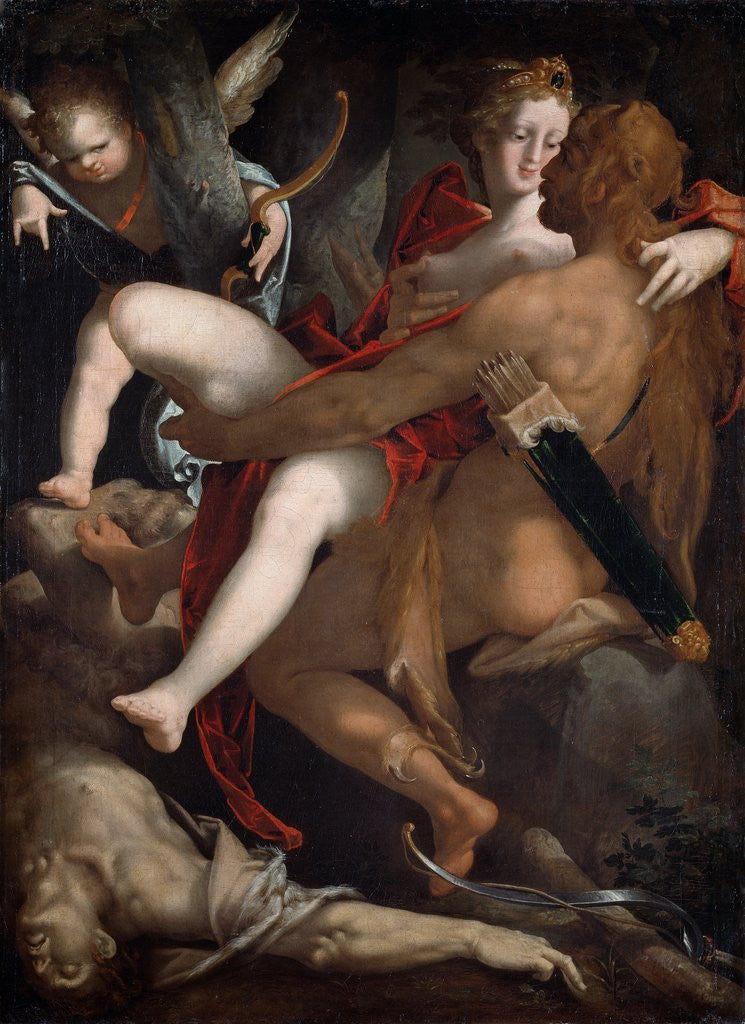 Detail of Hercules, Deianeira and the Dead Centaur Nessus by Bartholomaeus Spranger