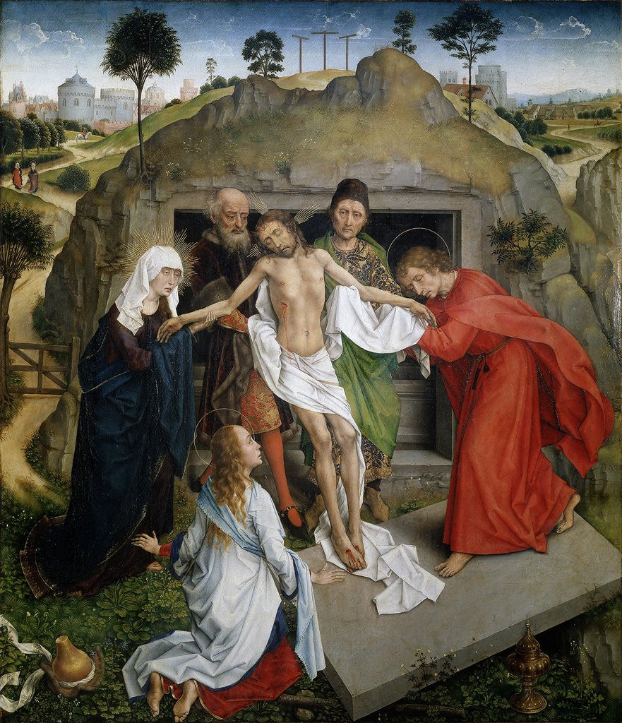 Detail of Entombment by Rogier van der Weyden