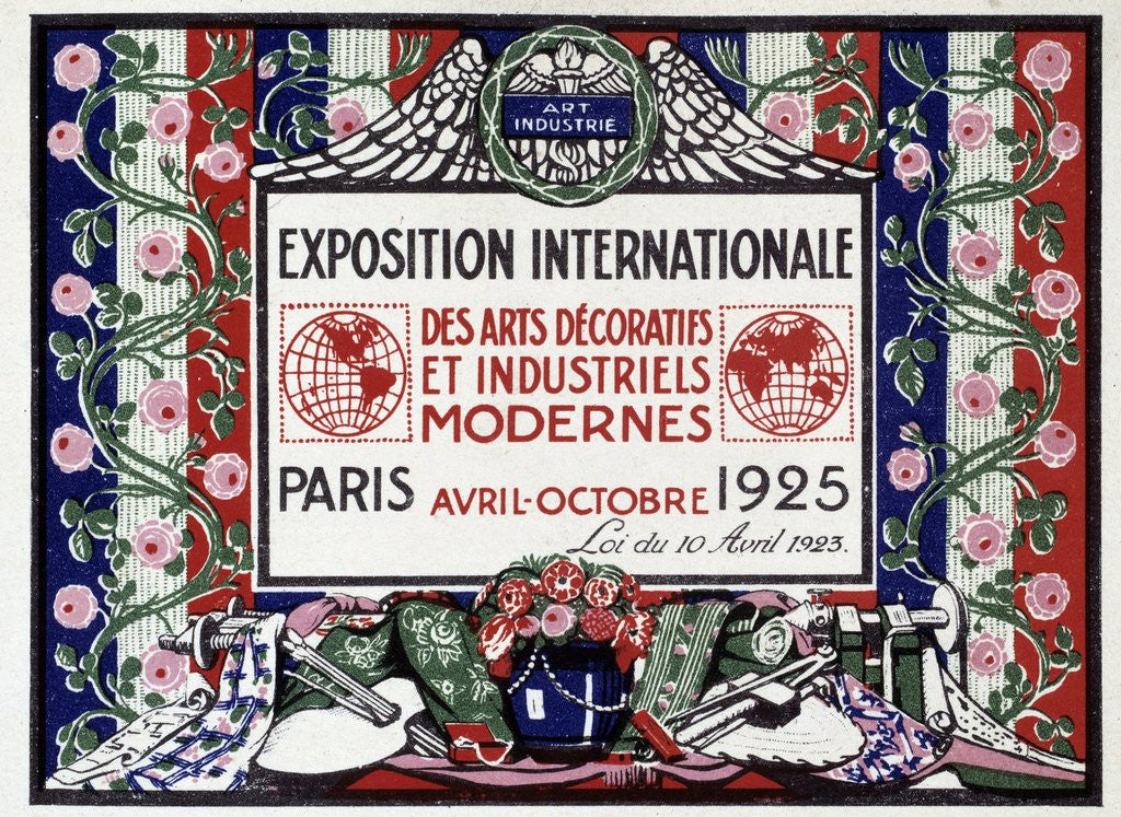 Detail of International Exhibition of Modern Decorative and Industrial Art in Paris by Corbis