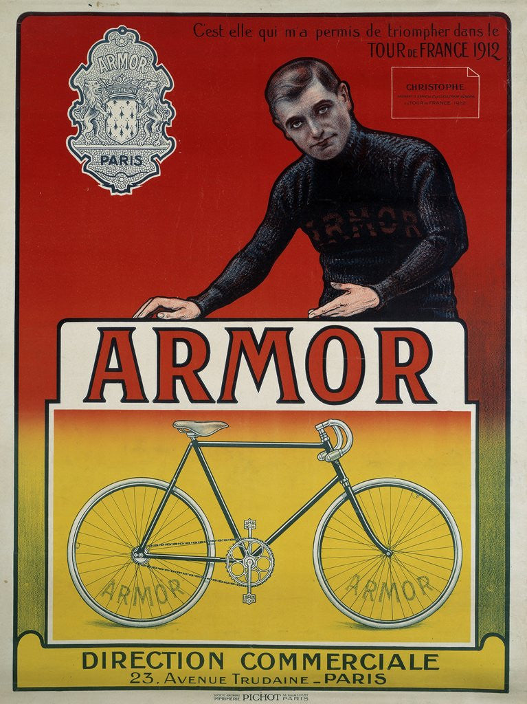 Detail of Advertising poster for the bike 