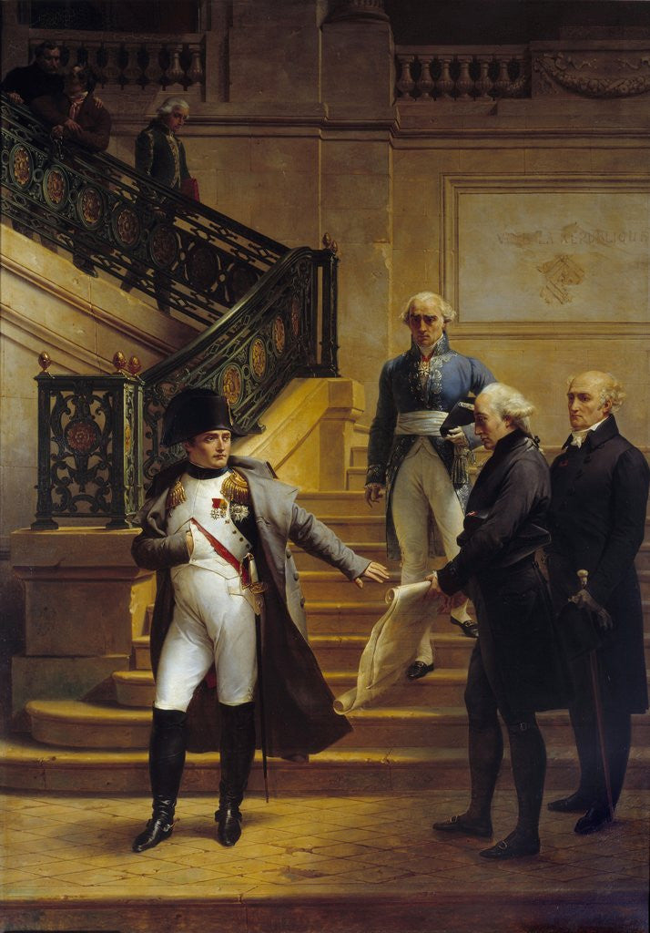 Detail of Napoleon visiting the Palais-Royal on 1807 by Merry Joseph Blond