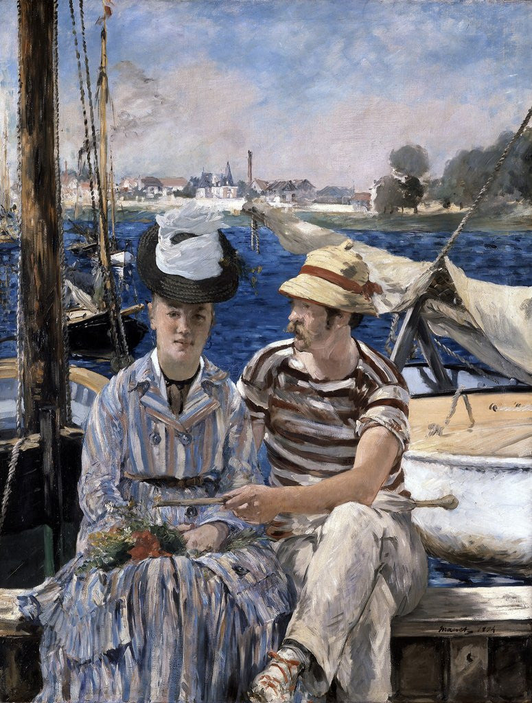Detail of Argenteuil by Edouard Manet
