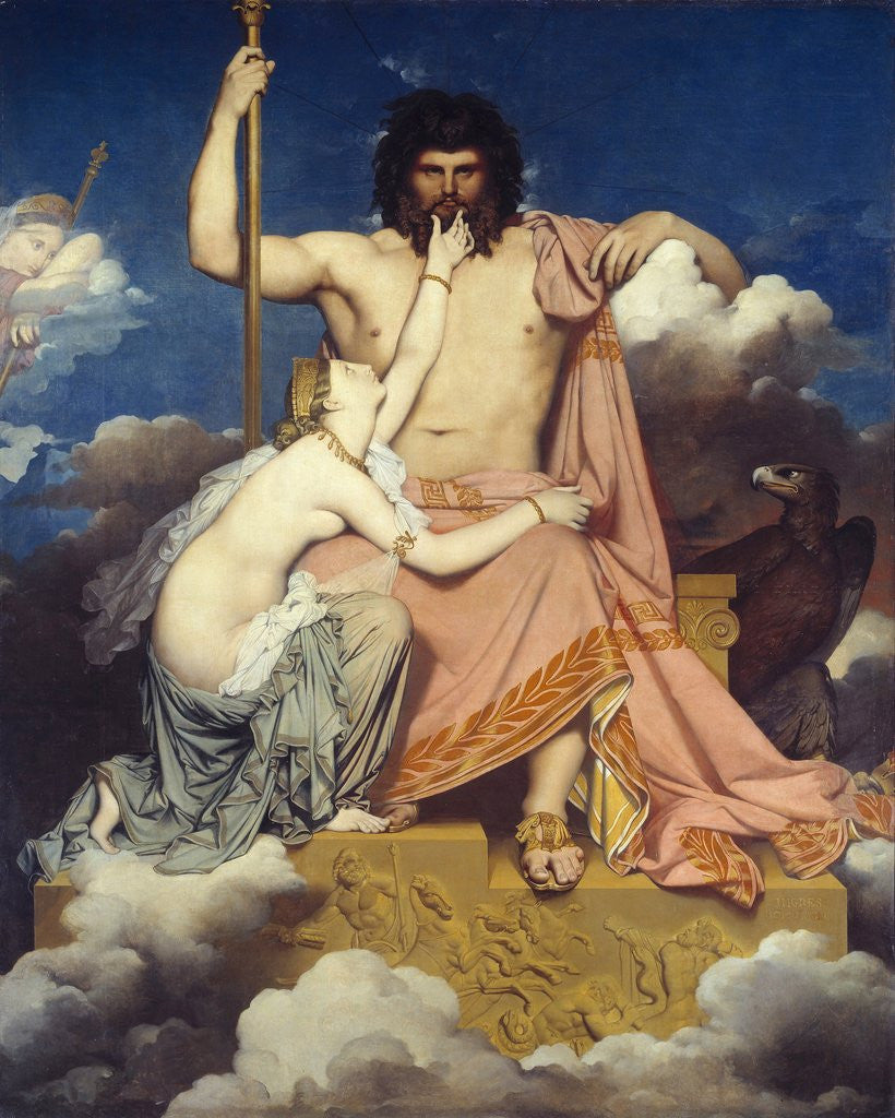 Detail of Jupiter and Thetis by Jean-Auguste-Dominique Ingres