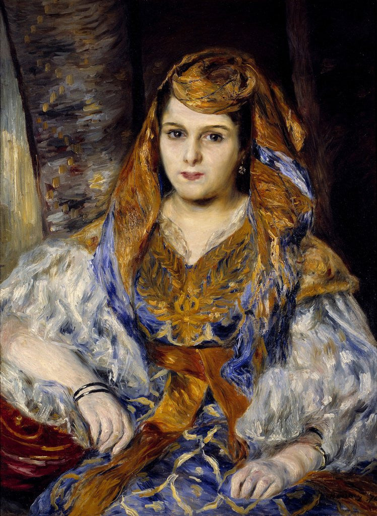 Detail of Madame Clementine Stora called the Algerian by Pierre-Auguste Renoir