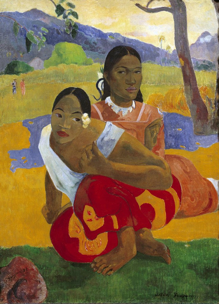 Detail of When will you marry? by Paul Gauguin