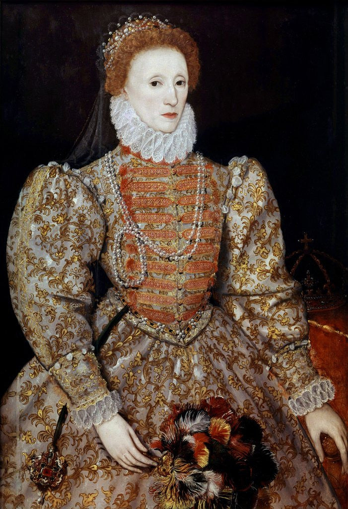 Detail of Portrait of the Queen Elizabeth I by Anonymous