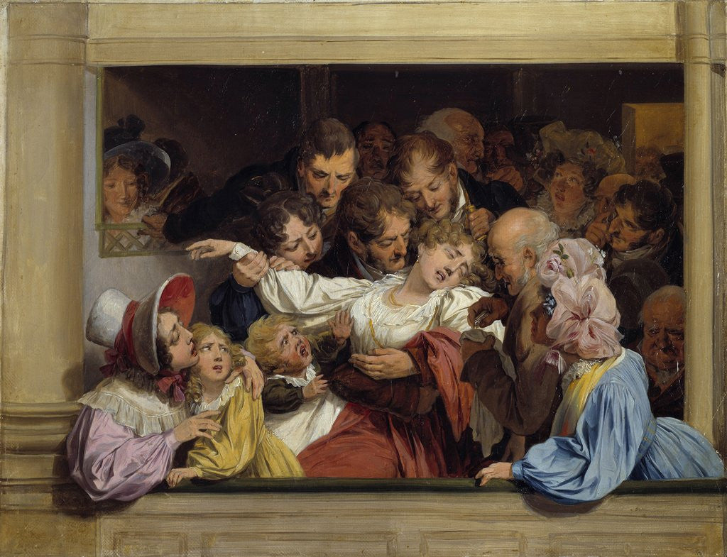 Detail of The Effect of Melodrama by Louis Leopold Boilly