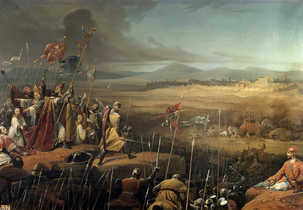 Detail of Battle under the walls of Antioch by Frederic Schopin