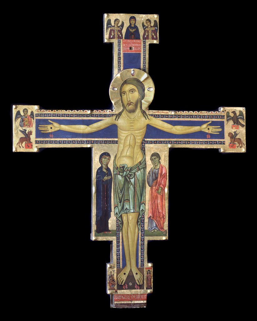 Detail of Crucifix by Berlinghiero Berlinghieri