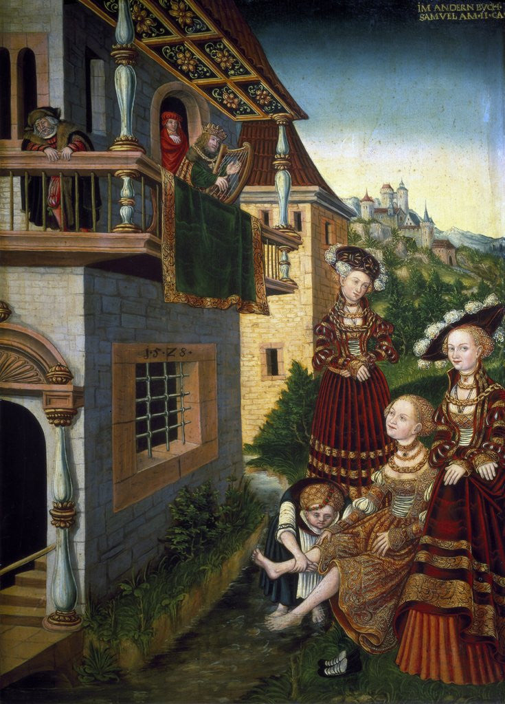 Detail of David and Bathsheba by Wolfgang Krodel