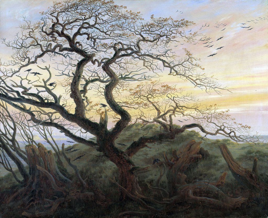 Detail of The Tree of Crows by Caspar David Friedrich