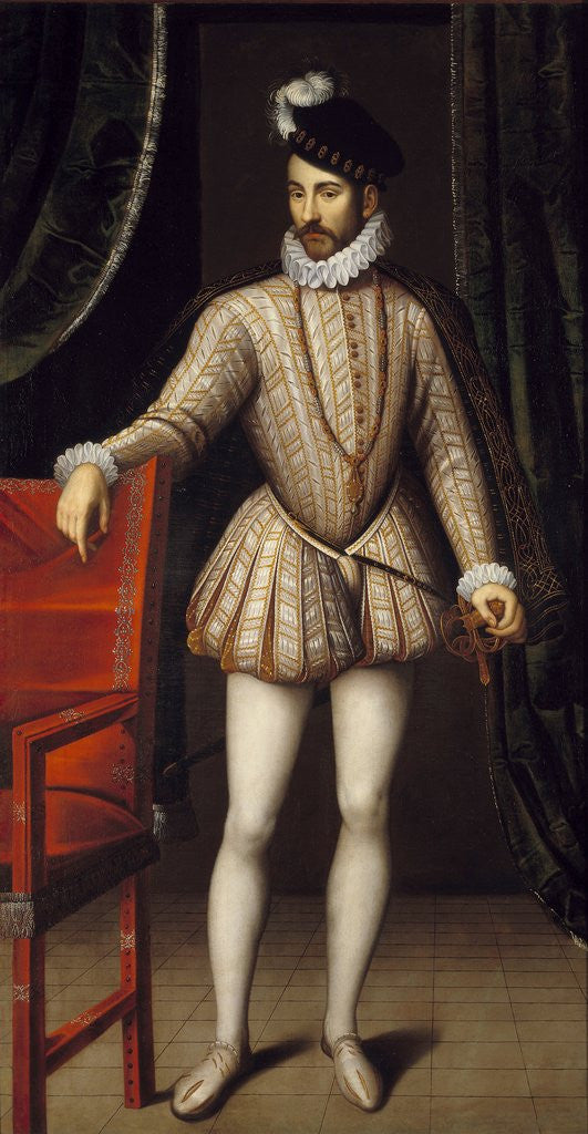 Detail of Portrait of Charles IX by Francois Clouet