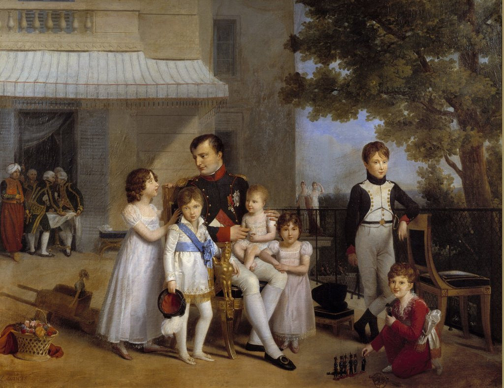 Detail of Napoleon and His Family at Saint-Cloud by Louis Ducis