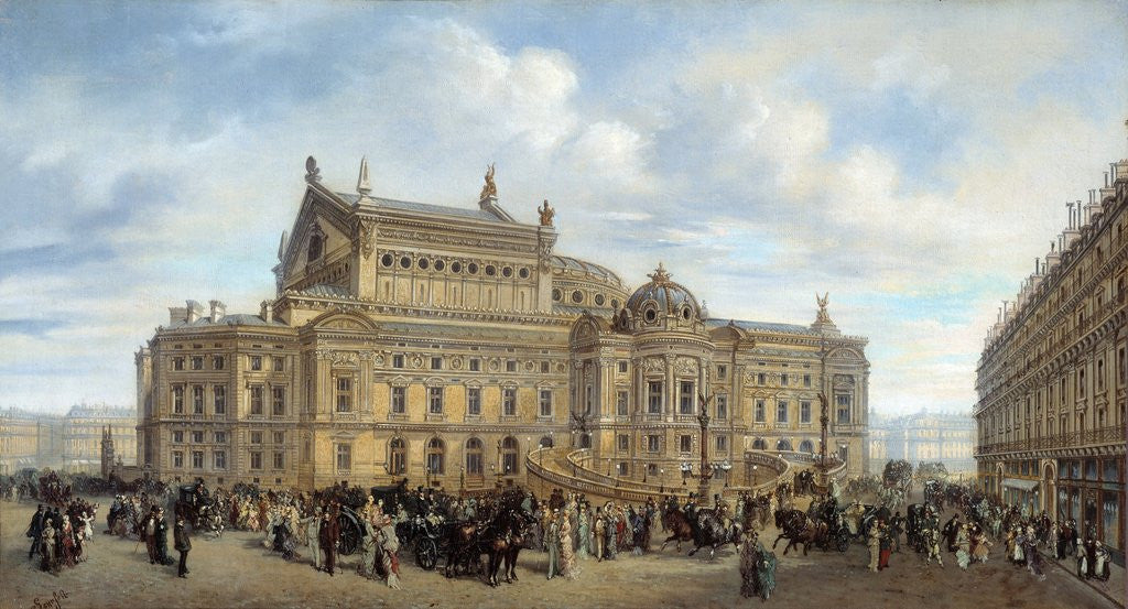 Detail of View of the Opera Garnier by Leonard Saurfelt