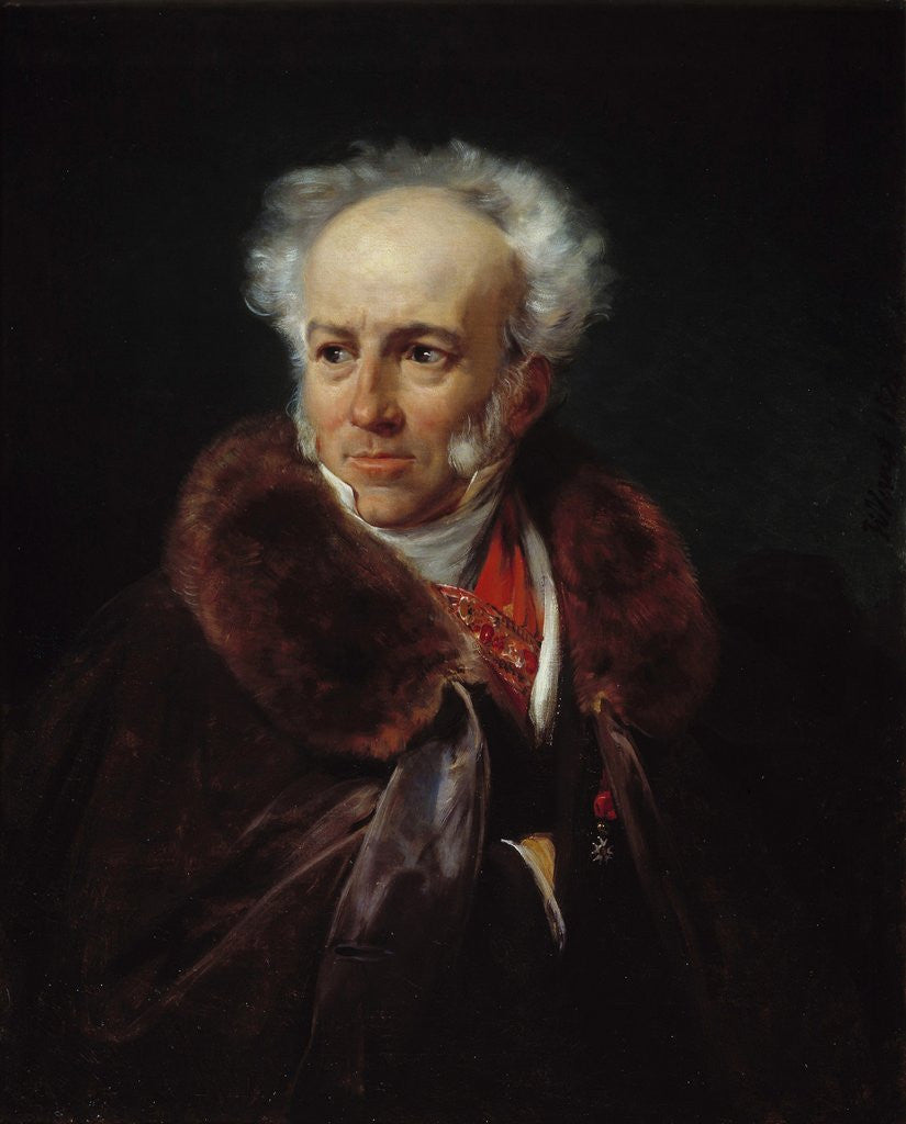 Detail of Portrait of Jean Baptiste Isabey by Horace Vernet