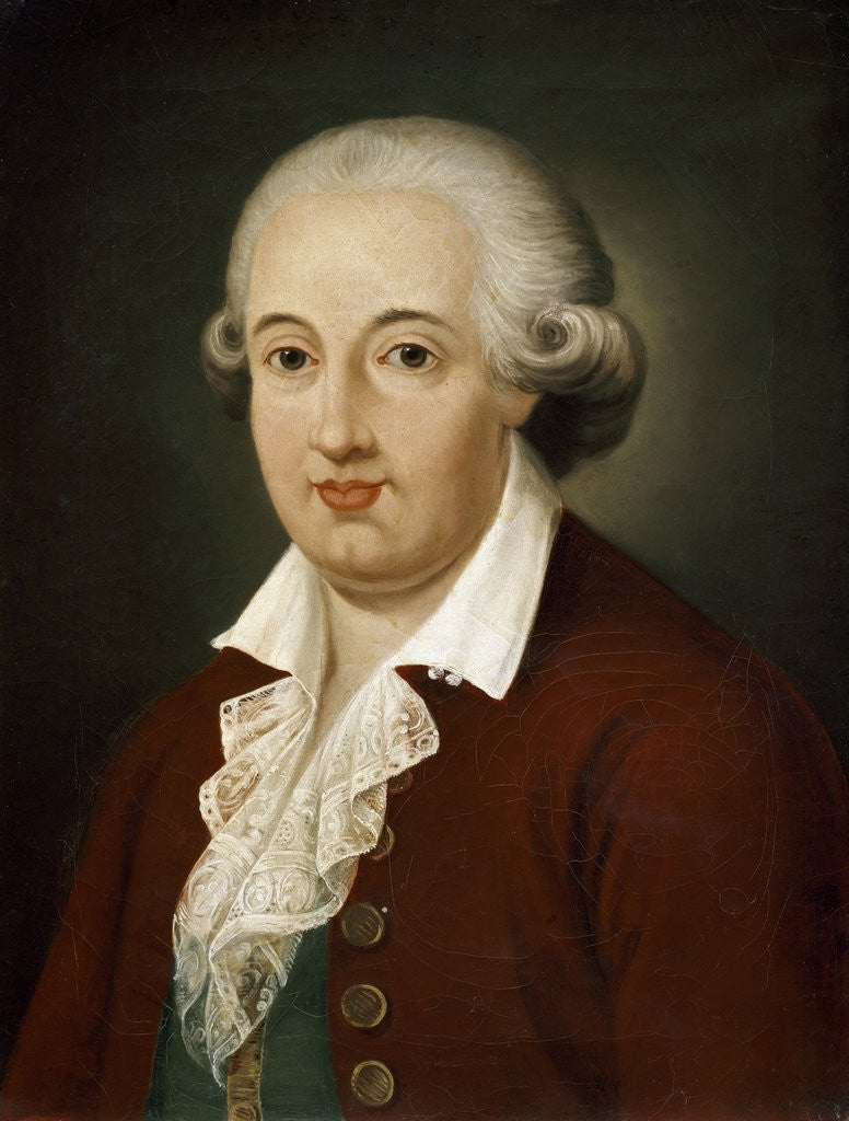 Detail of Portrait of Italian composer Domenico Cimarosa by Anonymous
