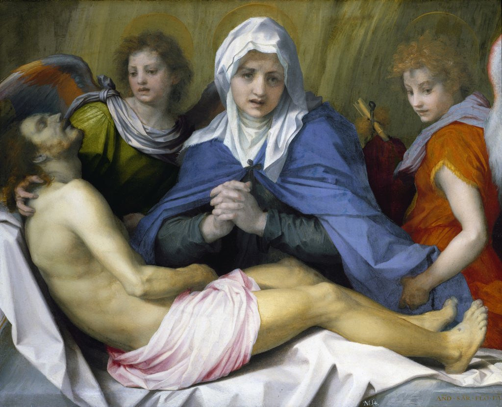 Detail of The Lamentation of Christ by Andrea del Sarto