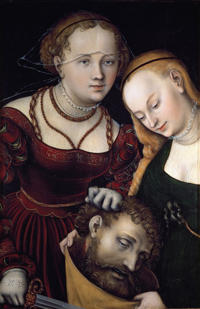 Detail of Judith with the Head of Holofernes by Lucas Cranach the Elder