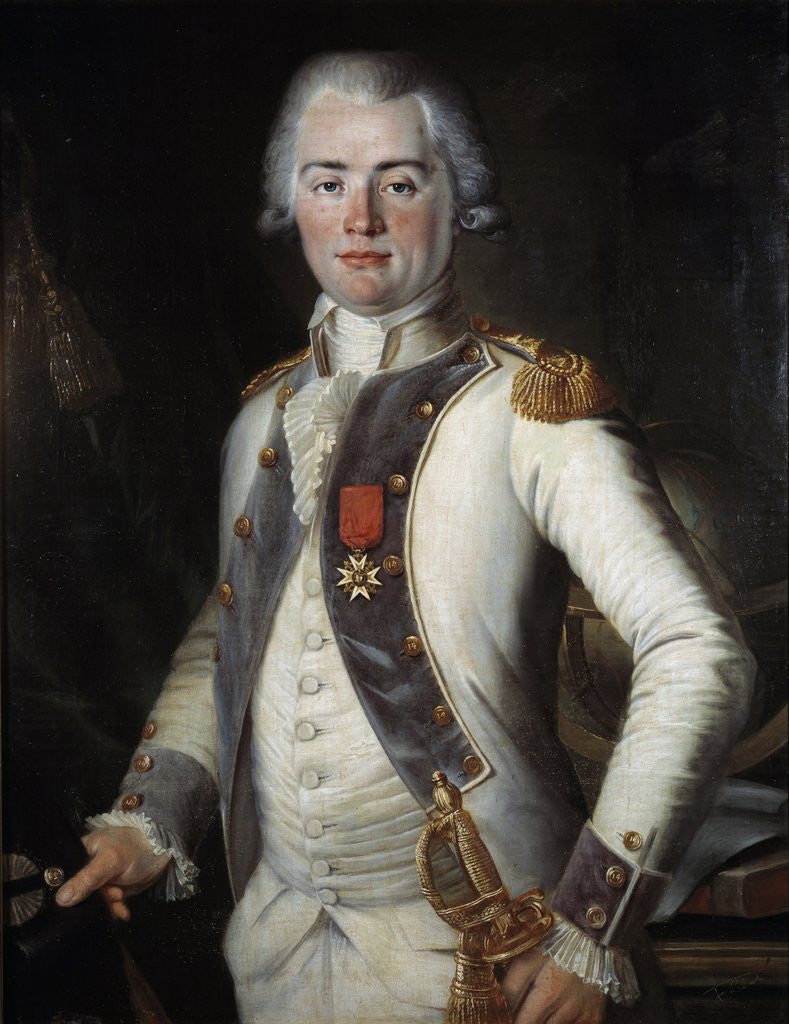 Detail of The Viscount of Lostanges (Jean-Louis de Lostange) by Anonymous