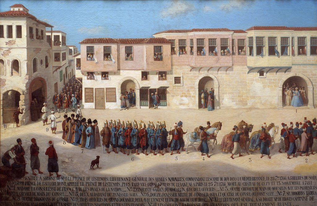 Detail of Entry into Smyrna of Admiral Joseph de Bauffremont in 1766 by Anonymous