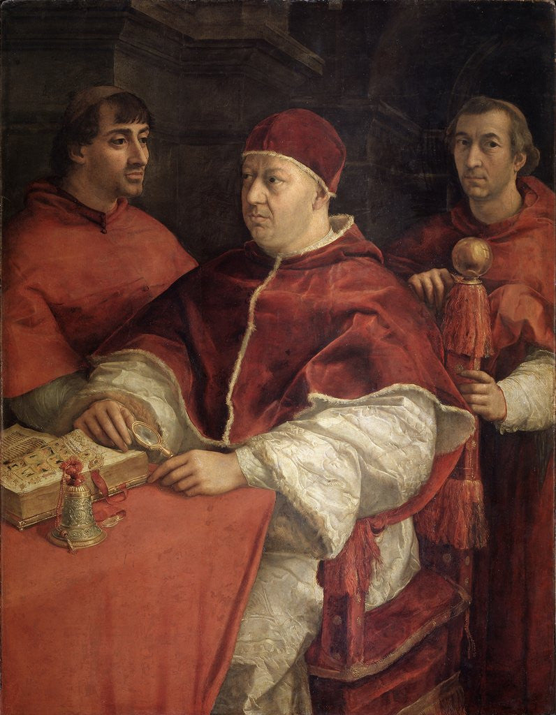 Detail of Leo X and the Cardinals by Raphael