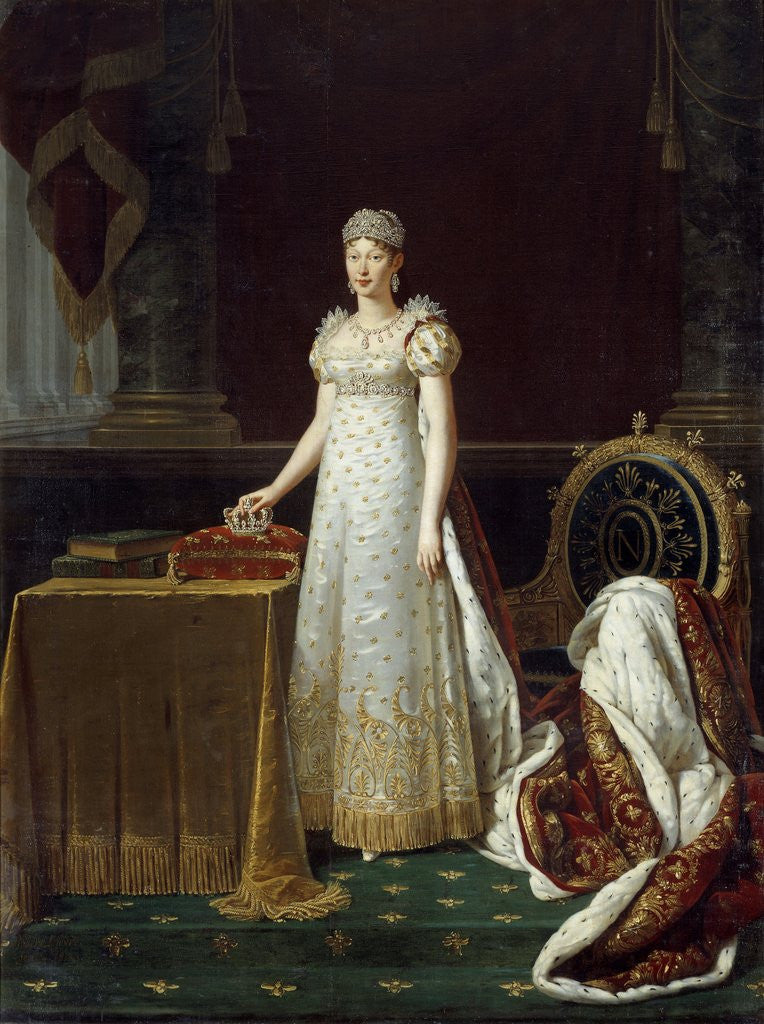 Detail of The Empress Marie Louise of Austria, wife of Napoleon I, by Robert Lefevre