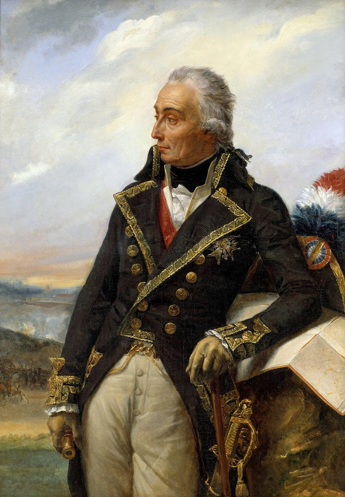Detail of Portrait of Nicolas, Baron de Luckner by Auguste Couder
