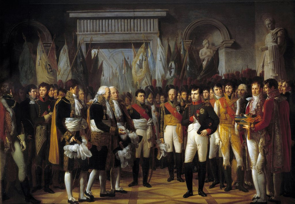 Detail of Napoleon I receives the deputies at the Royal Palace in Berlin, 1806, by Rene Berthon