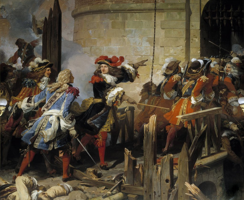 Detail of Valenciennes stormed by Louis XIV on 17/03/1677 by Jean Alaux