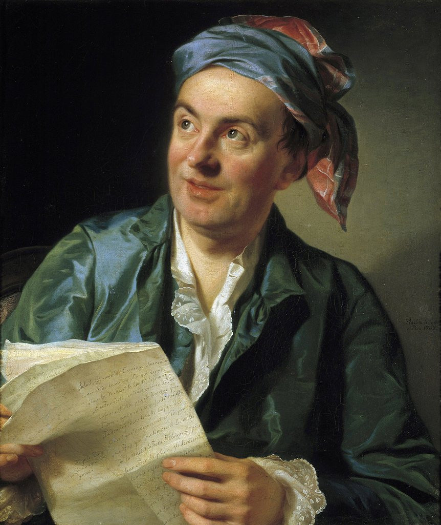 Detail of Portrait of Jean-Francois Marmontel by Alexander Roslin