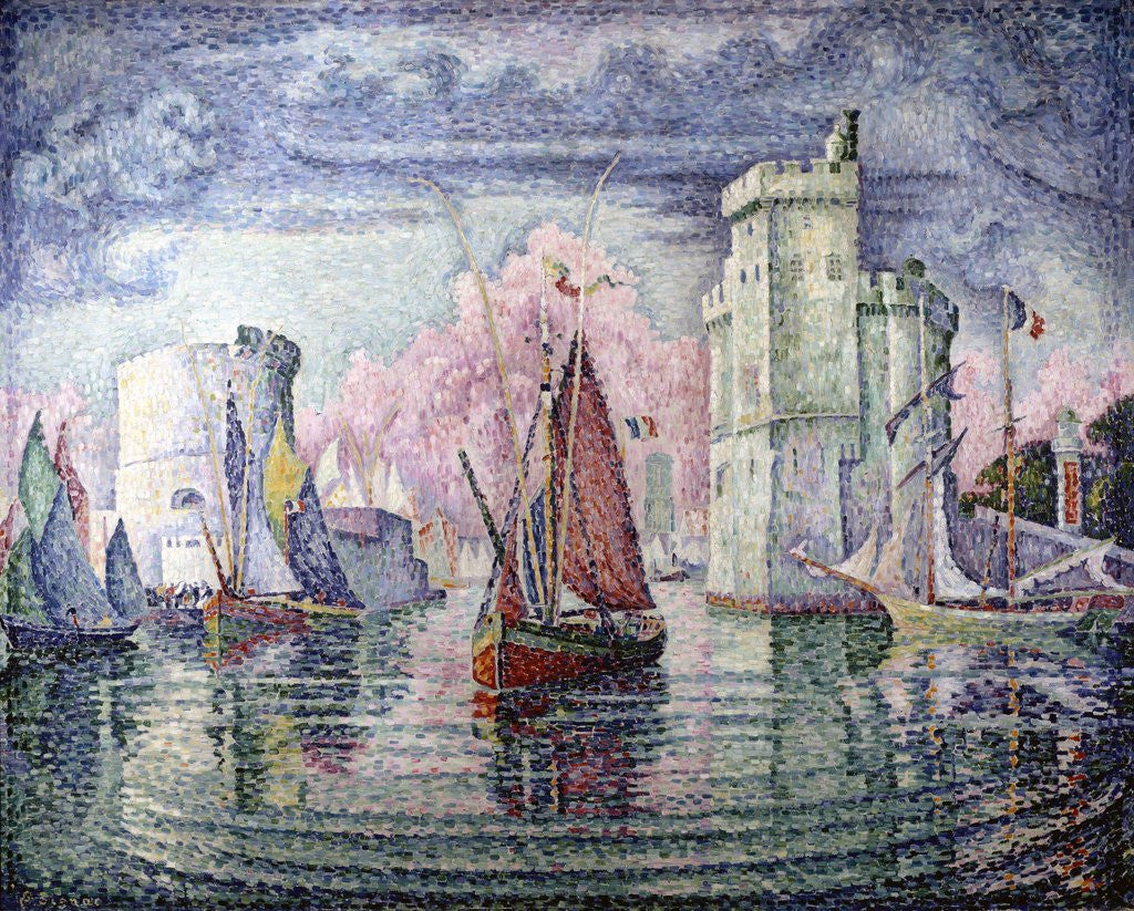 Detail of The port of La Rochelle by Paul Signac
