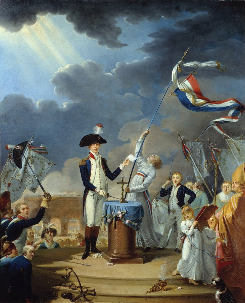 Detail of The Oath of La Fayette (Lafayette) at the Festival of the Federa by Anonymous