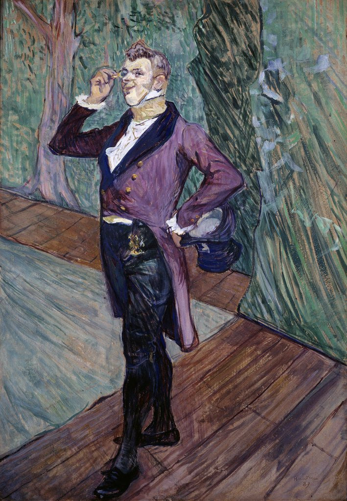 Detail of Portrait of Henry Samary of the Comedie Francaise by Henri de Toulouse-Lautrec