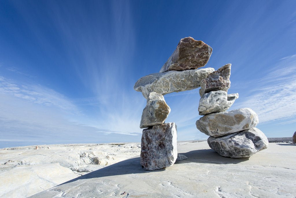 Detail of Inukshuk, Nunavut Territory, Canada by Anonymous