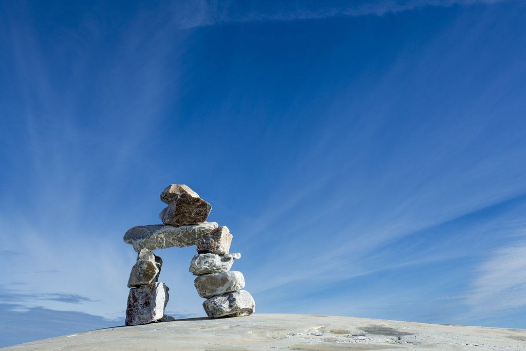 Detail of Inukshuk, Nunavut Territory, Canada by Anonymous