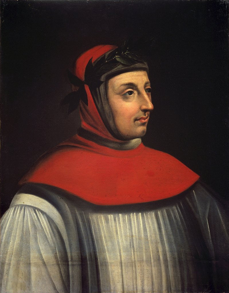 Detail of Portrait of Francesco Petrarch by unknown french artist by Anonymous