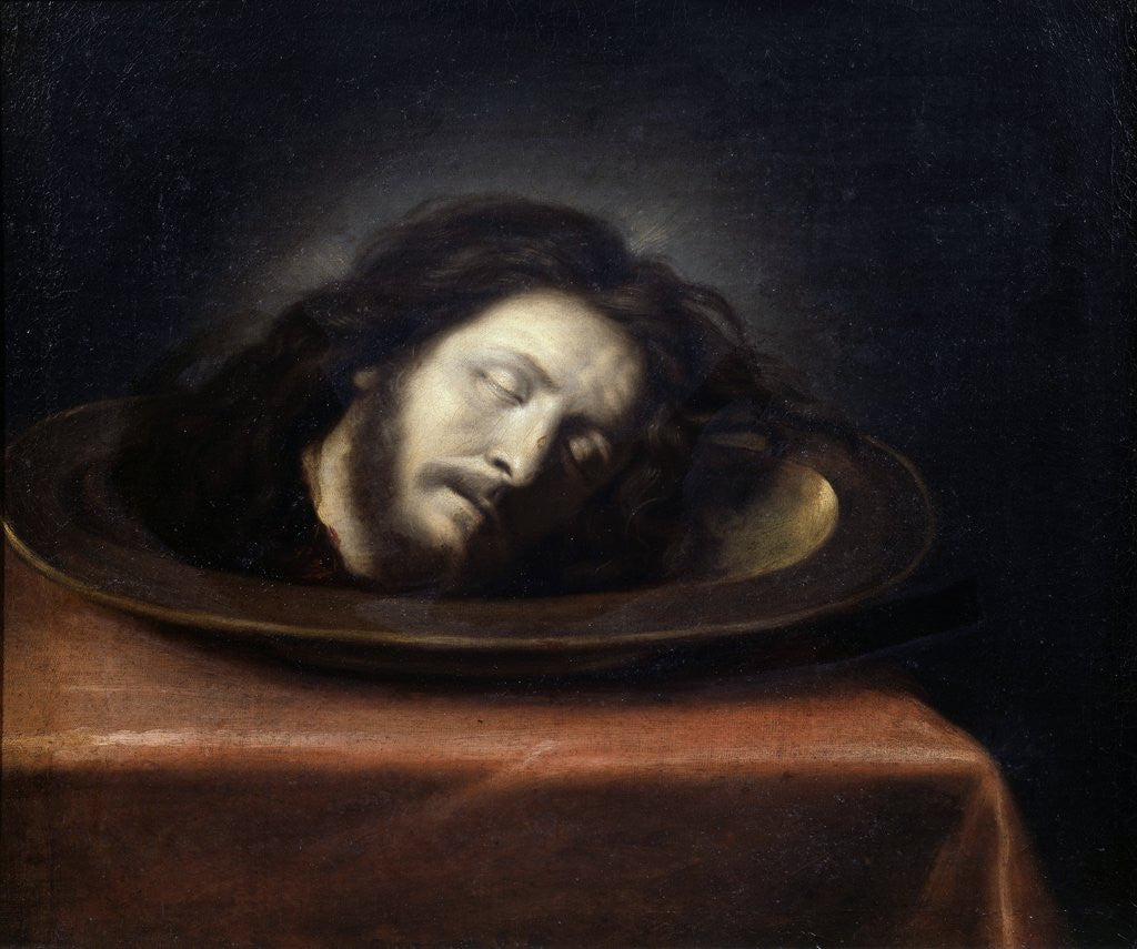 Detail of Head of Saint John the Baptist by the school of Philippe de Champaigne by Corbis