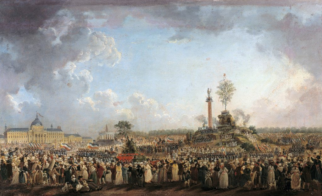 Detail of Feast of the Supreme Being at the Champ-de-Mars by Pierre Demachy