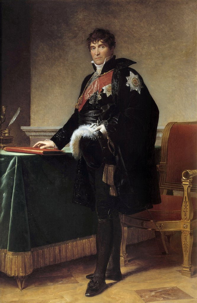 Detail of Portrait of the Count Michel Regnault de Saint Jean d'Angely by Francois Gerard