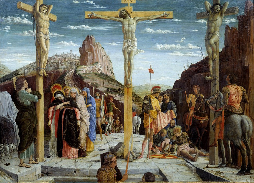 Detail of The Calvary by Andrea Mantegna