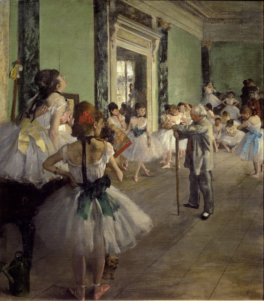 Detail of The Dancing Class by Edgar Degas