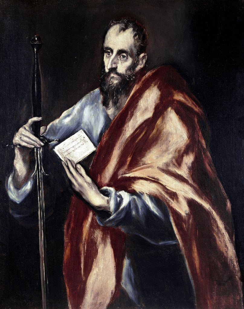 Detail of Saint Paul by El Greco
