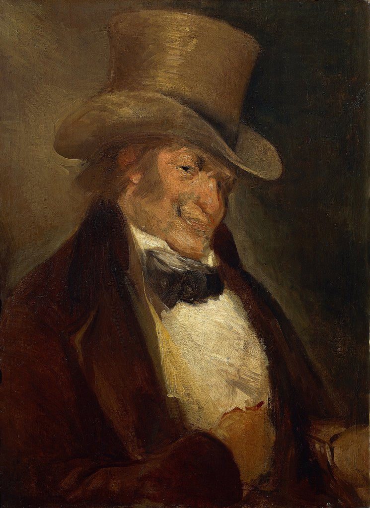 Detail of Self Portrait in a Top Hat by Francisco de Goya