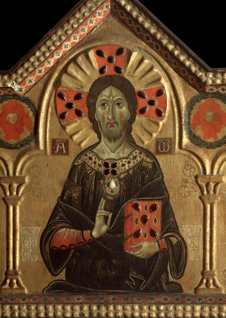 Detail of Detail of Christ the Redeemer and Four Saints by Meliore di Jacopo
