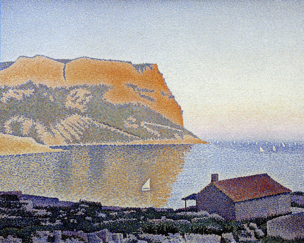 Detail of View of the bay of Cassis, Cap Canaille by Paul Signac