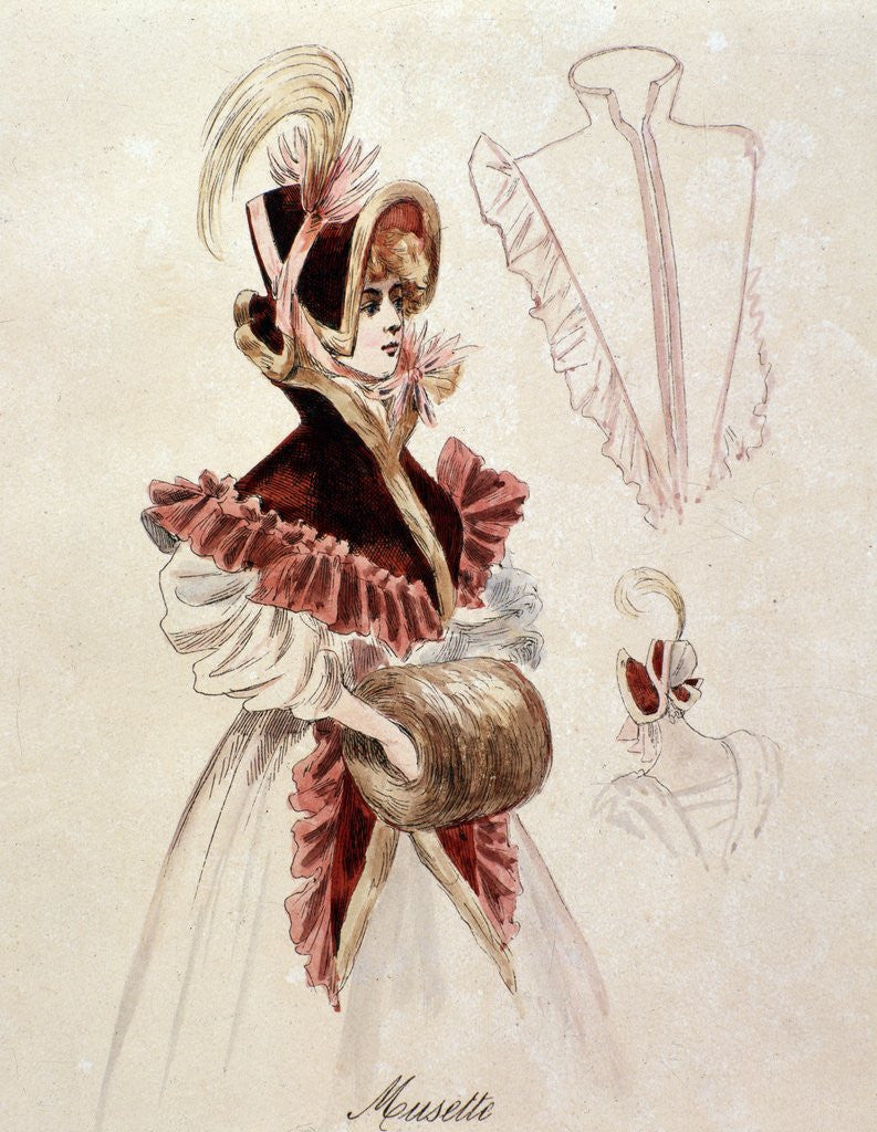 Detail of Musette, character of the opera 