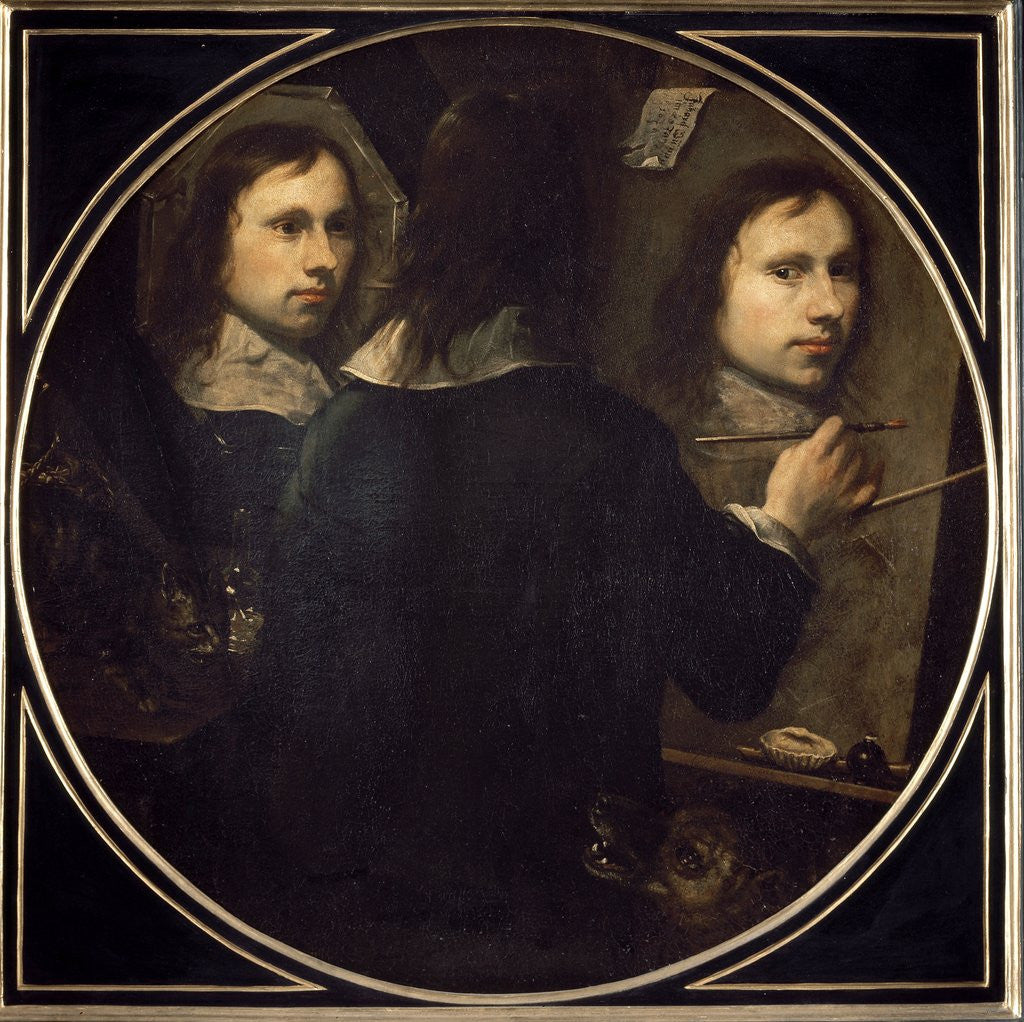 Detail of Self Portrait, 1646 by Johannes Gumpp