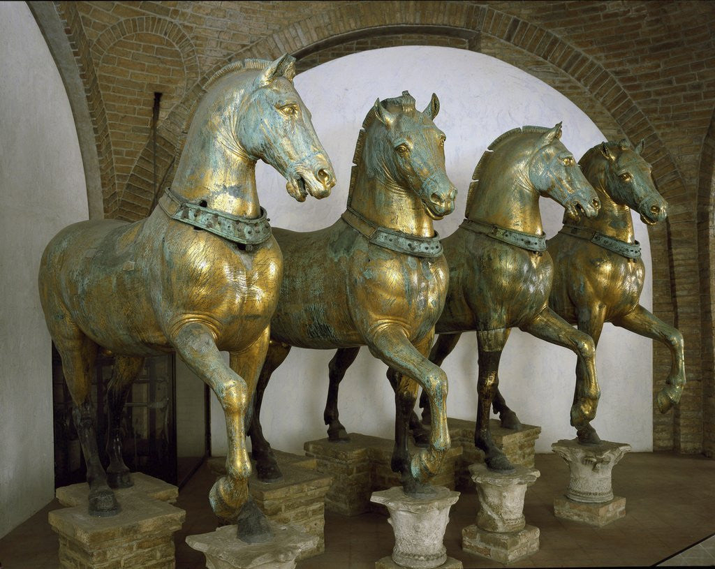 Detail of Bronze Horses of San Marco in Venice by Corbis